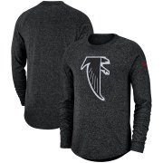 Wholesale Cheap Atlanta Falcons Nike Fan Gear Marled Historic Raglan Long Sleeve T-Shirt Black
