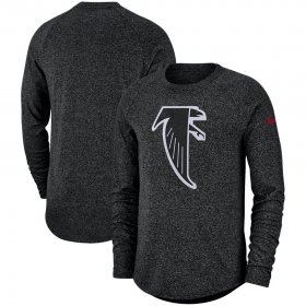Wholesale Cheap Atlanta Falcons Nike Fan Gear Marled Historic Raglan Long Sleeve T-Shirt Black