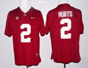 Wholesale Cheap Men's Alabama Crimson Tide #2 Jalen Hurts Red Limited Stitched College Football Nike NCAA Jersey
