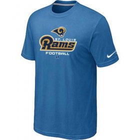 Wholesale Cheap Nike Los Angeles Rams Critical Victory NFL T-Shirt Light Blue