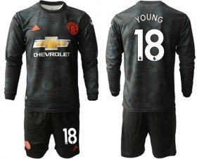 Wholesale Cheap Manchester United #18 Young Third Long Sleeves Soccer Club Jersey