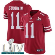Wholesale Cheap Nike 49ers #11 Marquise Goodwin Red Super Bowl LIV 2020 Team Color Men's Stitched NFL Vapor Untouchable Limited Jersey