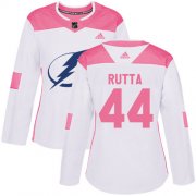 Cheap Adidas Lightning #44 Jan Rutta White/Pink Authentic Fashion Women's Stitched NHL Jersey