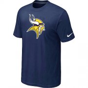 Wholesale Cheap Nike Minnesota Vikings Sideline Legend Authentic Logo Dri-FIT NFL T-Shirt Midnight Blue