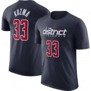 Cheap Men's Washington Wizards #33 Kyle Kuzma Navy 2022-23 Statement Edition Name & Number T-Shirt