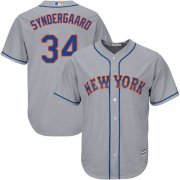 Wholesale Cheap Mets #34 Noah Syndergaard Grey Cool Base Stitched Youth MLB Jersey