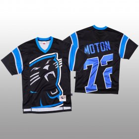 Wholesale Cheap NFL Carolina Panthers #72 Taylor Moton Black Men\'s Mitchell & Nell Big Face Fashion Limited NFL Jersey