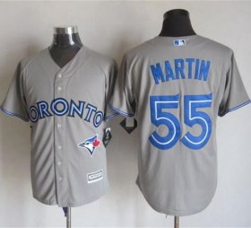 Wholesale Cheap Blue Jays #55 Russell Martin Grey New Cool Base Stitched MLB Jersey