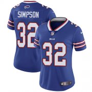 Wholesale Cheap Nike Bills #32 O. J. Simpson Royal Blue Team Color Women's Stitched NFL Vapor Untouchable Limited Jersey