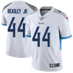 Wholesale Cheap Nike Titans #44 Vic Beasley Jr White Men\'s Stitched NFL Vapor Untouchable Limited Jersey