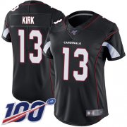 Wholesale Cheap Nike Cardinals #13 Christian Kirk Black Alternate Women's Stitched NFL 100th Season Vapor Limited Jersey