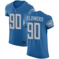 Wholesale Cheap Nike Lions #90 Trey Flowers Blue Team Color Men's Stitched NFL Vapor Untouchable Elite Jersey