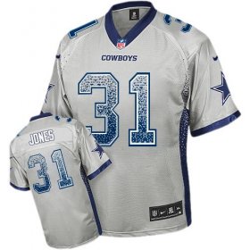 Wholesale Cheap Nike Cowboys #31 Byron Jones Grey Men\'s Stitched NFL Elite Drift Fashion Jersey