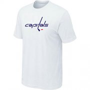 Wholesale Cheap Washington Capitals Big & Tall Logo White NHL T-Shirt