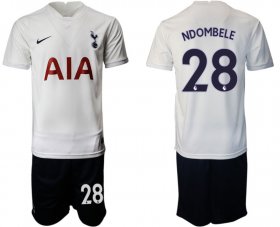Wholesale Cheap Men 2021-2022 Club Tottenham Hotspur home white 28 Nike Soccer Jersey