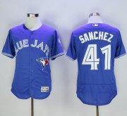 Wholesale Cheap Blue Jays #41 Aaron Sanchez Blue Flexbase Authentic Collection Stitched MLB Jersey