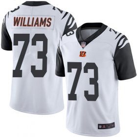 Wholesale Cheap Nike Bengals #73 Jonah Williams White Men\'s Stitched NFL Limited Rush Jersey