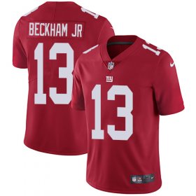 Wholesale Cheap Nike Giants #13 Odell Beckham Jr Red Alternate Men\'s Stitched NFL Vapor Untouchable Limited Jersey