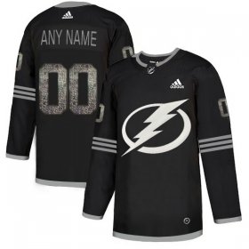 Wholesale Cheap Men\'s Adidas Lightning Personalized Authentic Black Classic NHL Jersey