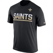 Wholesale Cheap Men's New Orleans Saints Nike Practice Legend Performance T-Shirt Black