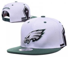 Wholesale Cheap NFL Philadelphia Eagles Fresh Logo White Adjustable Hat 11