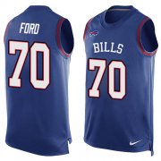 Wholesale Cheap Nike Bills #70 Cody Ford Royal Blue Team Color Men's Stitched NFL Limited Tank Top Jersey