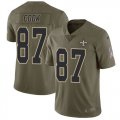 Wholesale Cheap Nike Saints #87 Jared Cook Olive Men's Stitched NFL Limited 2017 Salute To Service Jersey