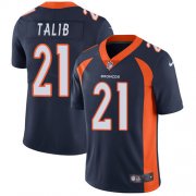 Wholesale Cheap Nike Broncos #21 Aqib Talib Navy Blue Alternate Men's Stitched NFL Vapor Untouchable Limited Jersey