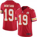 Wholesale Cheap Nike Chiefs #19 Joe Montana Red Team Color Men's Stitched NFL Vapor Untouchable Limited Jersey