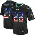Wholesale Cheap Nike Jets #28 Curtis Martin Black Men's Stitched NFL Elite USA Flag Fashion Jersey