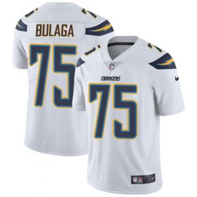 Wholesale Cheap Nike Chargers #75 Bryan Bulaga White Men\'s Stitched NFL Vapor Untouchable Limited Jersey