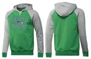 Wholesale Cheap Seattle Seahawks Heart & Soul Pullover Hoodie Green & Grey