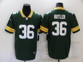 Wholesale Cheap Men\'s Green Bay Packers #36 LeRoy Butler Green 2021 Vapor Untouchable Stitched NFL Nike Limited Jersey