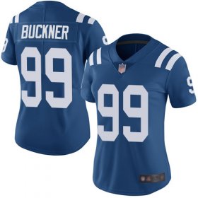 Wholesale Cheap Nike Colts #99 DeForest Buckner Royal Blue Team Color Women\'s Stitched NFL Vapor Untouchable Limited Jersey