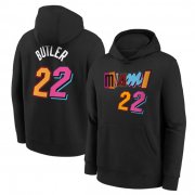 Wholesale Cheap Men's Miami Heat #22 Jimmy Butler Black Pullover Hoodie