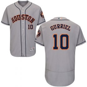 Wholesale Cheap Astros #10 Yuli Gurriel Grey Flexbase Authentic Collection Stitched MLB Jersey