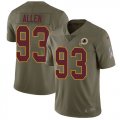 Wholesale Cheap Nike Redskins #93 Jonathan Allen Olive Men's Stitched NFL Limited 2017 Salute to Service Jersey