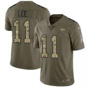 Wholesale Cheap Nike Jaguars #11 Marqise Lee Olive/Camo Men's Stitched NFL Limited 2017 Salute To Service Jersey
