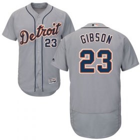 Wholesale Cheap Tigers #23 Kirk Gibson Grey Flexbase Authentic Collection Stitched MLB Jersey