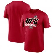 Cheap Men's San Francisco 49ers Scarlet 2023 NFC Champions Iconic T-Shirt