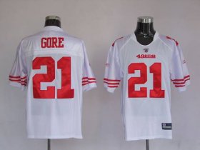 Wholesale Cheap 49ers Frank Gore #21 Stitched White NFL Jersey