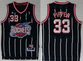 Wholesale Cheap Houston Rockets #33 Scottie Pippen ABA Hardwood Classic Swingman Navy Blue Jersey