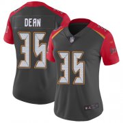 Wholesale Cheap Nike Buccaneers #35 Jamel Dean Gray Women's Stitched NFL Limited Inverted Legend Jersey