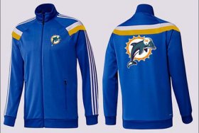 Wholesale Cheap NFL Miami Dolphins Team Logo Jacket Blue_2