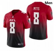 Wholesale Cheap Men Atlanta Falcons #8 Kyle Pitts Red 2021 Draft Jersey