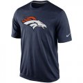 Wholesale Cheap Denver Broncos Nike Legend Logo Essential 2 Performance T-Shirt Navy