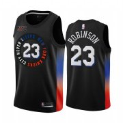 Wholesale Cheap Nike Knicks #23 Mitchell Robinson Black NBA Swingman 2020-21 City Edition Jersey