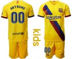 Wholesale Cheap Barcelona Personalized Away Kid Soccer Club Jersey
