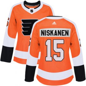 Wholesale Cheap Adidas Flyers #15 Matt Niskanen Orange Home Authentic Women\'s Stitched NHL Jersey