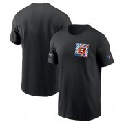 Wholesale Cheap Men's Cincinnati Bengals Black 2023 Crucial Catch Sideline Tri-Blend T-Shirt